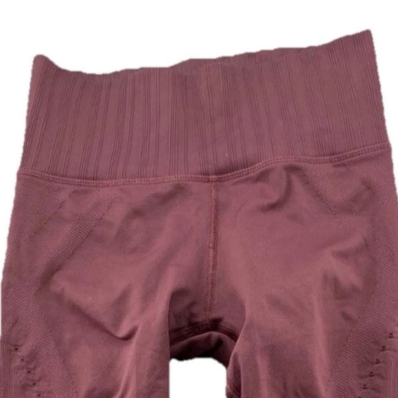 Athleta Pink Mauve Mesh Athletic Athleisure Workout Gym Performance leggings - Picture 3 of 7